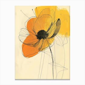 Orange Poppy 2 Canvas Print