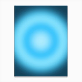 Gradient Aura Blue Canvas Print