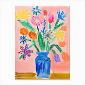 Flower Painting Fauvist Style Flowers 2 Canvas Print