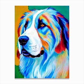 Tibetan Mastiff Fauvist Style dog Canvas Print