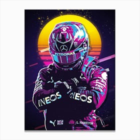 Lewis Hamilton Mercedes Driver Canvas Print