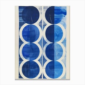 'Blue Circles' 2 Canvas Print