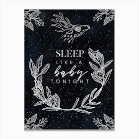 Sleep Like A Baby Like Night Canvas Print - Mysterious Luna poster #5 Canvas Print