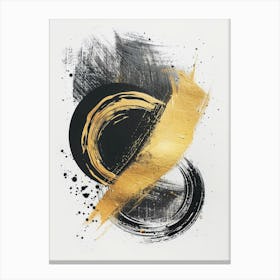 Gold And Black Canvas Print 34 Canvas Print