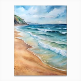 Beach Painting Canvas Print