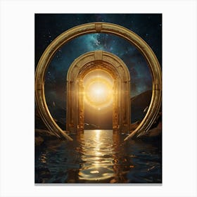 Golden Door To The Universe Canvas Print