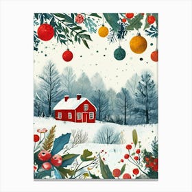 Christmas Card Canvas Print