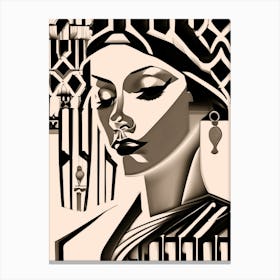 Nubian Queen Dark Canvas Print