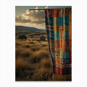 Rug In The Desert Canvas Print