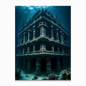 Underwater House-Reimagined Canvas Print