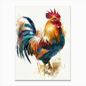 Rooster Painting 2 Canvas Print