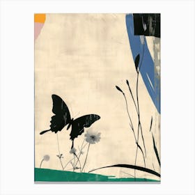 Butterfly 4 Cut Out Collage Canvas Print