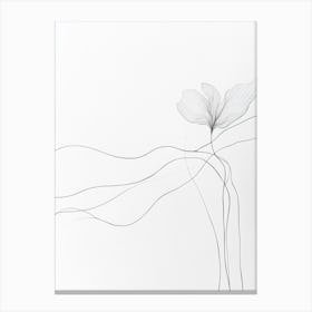 Flower In The Wind Canvas Print