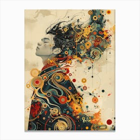 Abstract Painting Woman Canvas Print