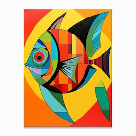 Fish Abstract Pop Art 5 Canvas Print