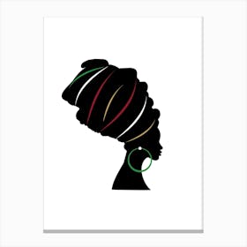 African Woman With A Turban Canvas Print
