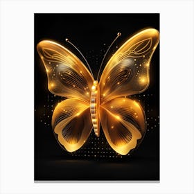 Golden Butterfly 5 Canvas Print