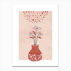 Flowers In a Vase Canvas Print