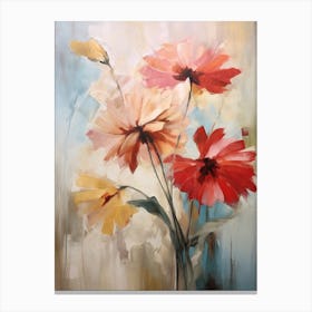 Fall Flower Painting Gerbera Daisy 3 Canvas Print