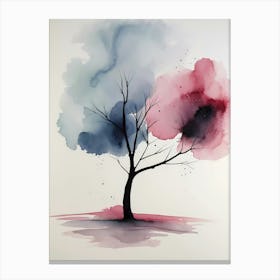 Watercolor Tree Painting Canvas Print