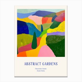 Colourful Gardens Chanticleer Garden Usa 1 Blue Poster Canvas Print