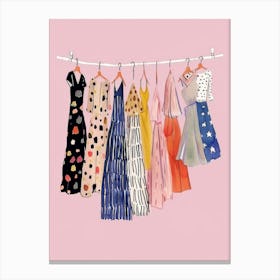 Dresses On A Line Canvas Print Canvas Print