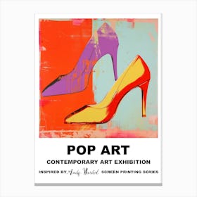 Poster High Heels Pop Art 2 Canvas Print