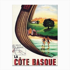 La Cote Basque, France Canvas Print