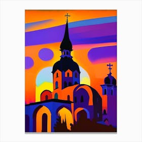 Cathdral Abstract Sunset Canvas Print