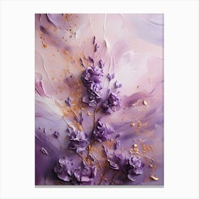 Abstract Of Purple Flowers 1 Canvas Print