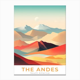 South America Andes Travel Canvas Print