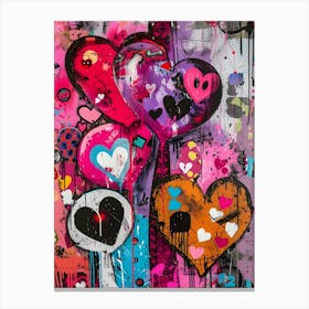 'Love Hearts' Canvas Print