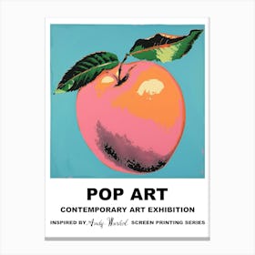 Big Peach Pop Art 3 Canvas Print