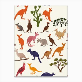 Kangaroos 1 Canvas Print