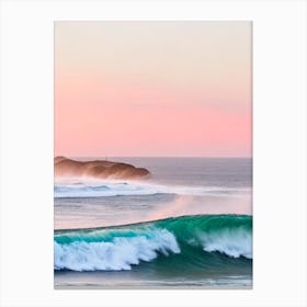 Snapper Rocks, Australia Pink Photography  Canvas Print