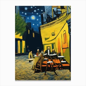 French Cafe Canvas Print