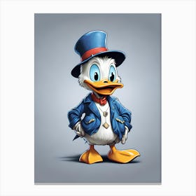 Donald Duck Canvas Print