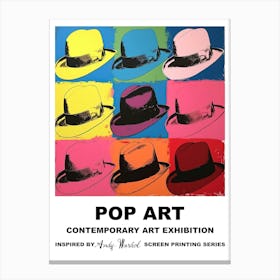 Hats Pop Art 2 Canvas Print
