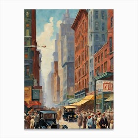 New York City Street Scene 20 Canvas Print