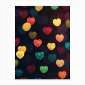 Heart Bokeh Canvas Print