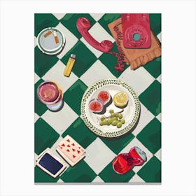 Poker Night Poster Canvas Print