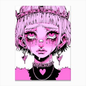 Pink Tears Canvas Print