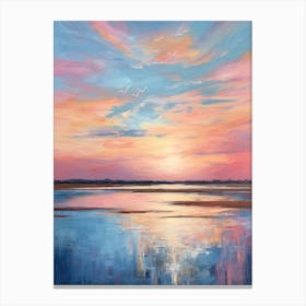 Sunset At The Beach 8 Canvas Print