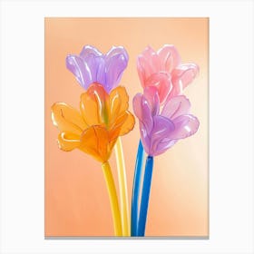 Dreamy Inflatable Flowers Freesia 4 Canvas Print