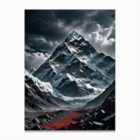 Mountain In The Sky Everest: Touching the Sky Canvas Print