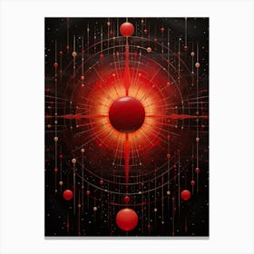 Celestial Geometric Illustration 2 Canvas Print