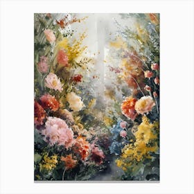 Garden Of Flowers Canvas Print