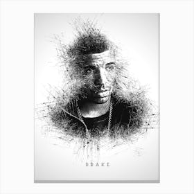 Drake Rapper Sketch Canvas Print