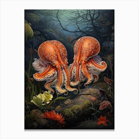 Friendly Octopus 3 Canvas Print