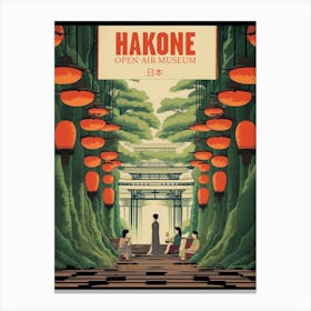 Hakone Open Air Museum, Japan Vintage Travel Art 1 Poster Canvas Print